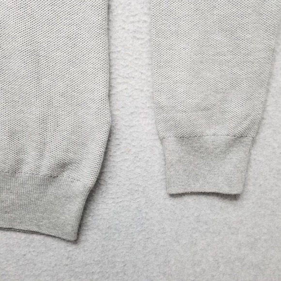 Polo Ralph Lauren Sweater Mens XL Gray Long Sleeve Pullover Mock Neck Zip - Picture 4 of 12